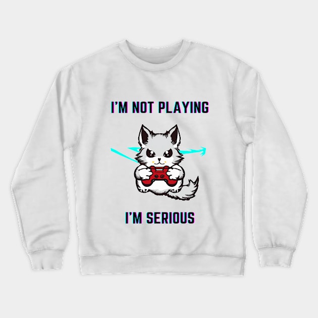 A Serious Monster Gamer Crewneck Sweatshirt by PreenStage